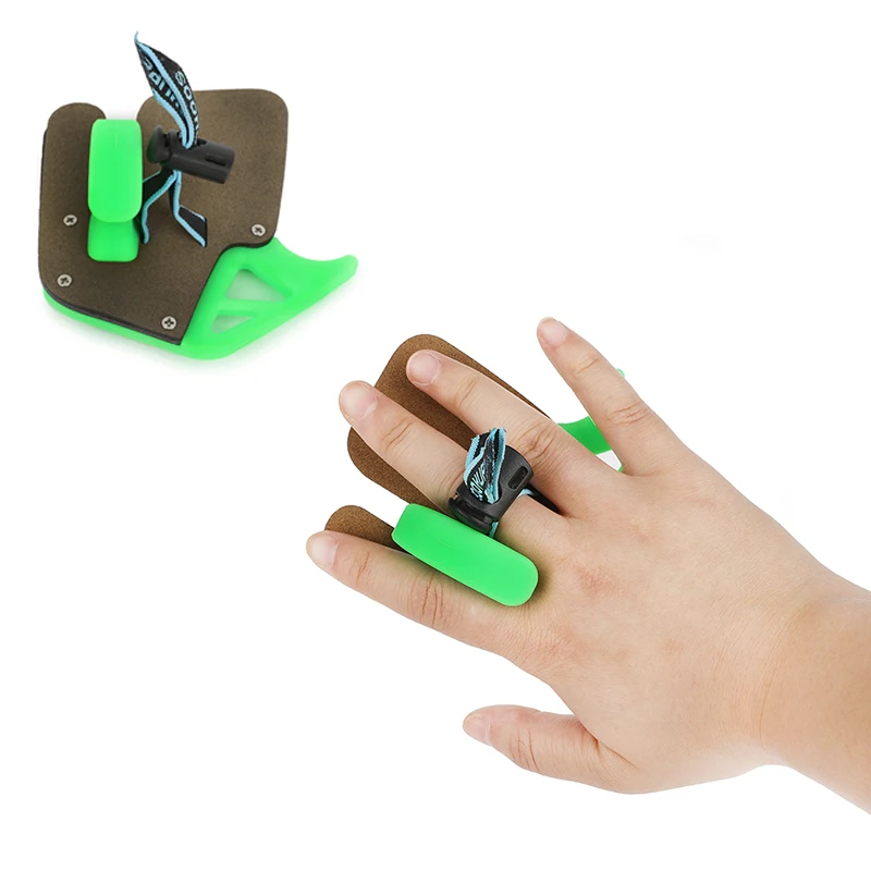 Protector de dedo para tiro con arco recurvo tradicional mano derecha - imagen 3