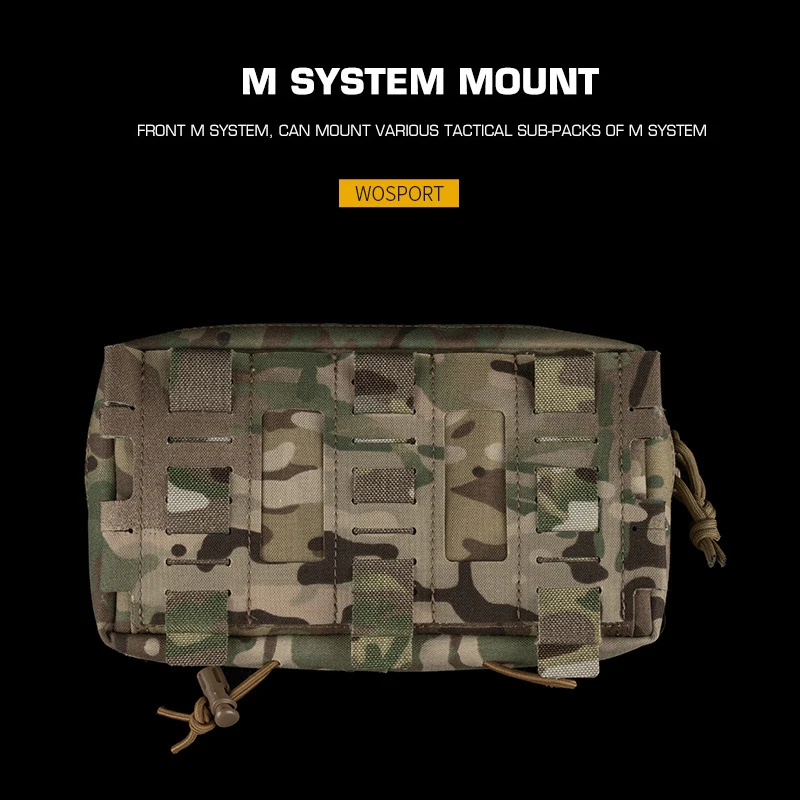 Bolsa táctica MOLLE multifuncional colgante para outdoor y camping