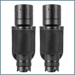 Funda táctica holster de nailon abierta para linterna compacta
