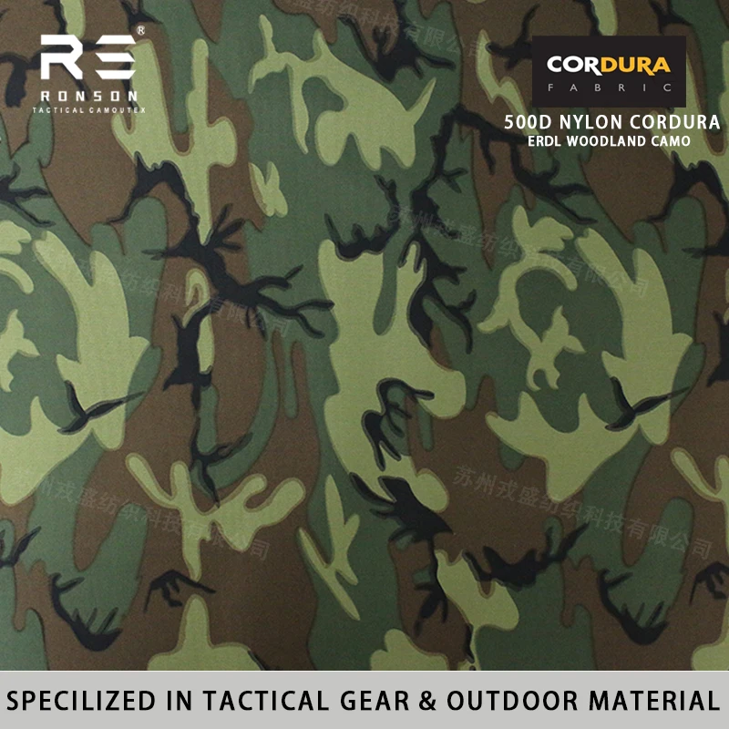 Mochila táctica de Cordura camuflaje ERDL Woodland impermeable PU