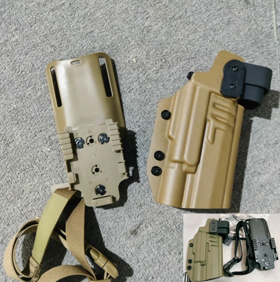 Funda táctica extracción rápida BISU3 con bloqueo anticaída QLS