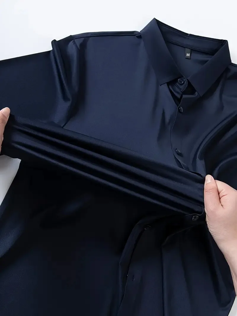 Camisa táctica elástica de manga larga sin arrugas ni planchar - imagen 5