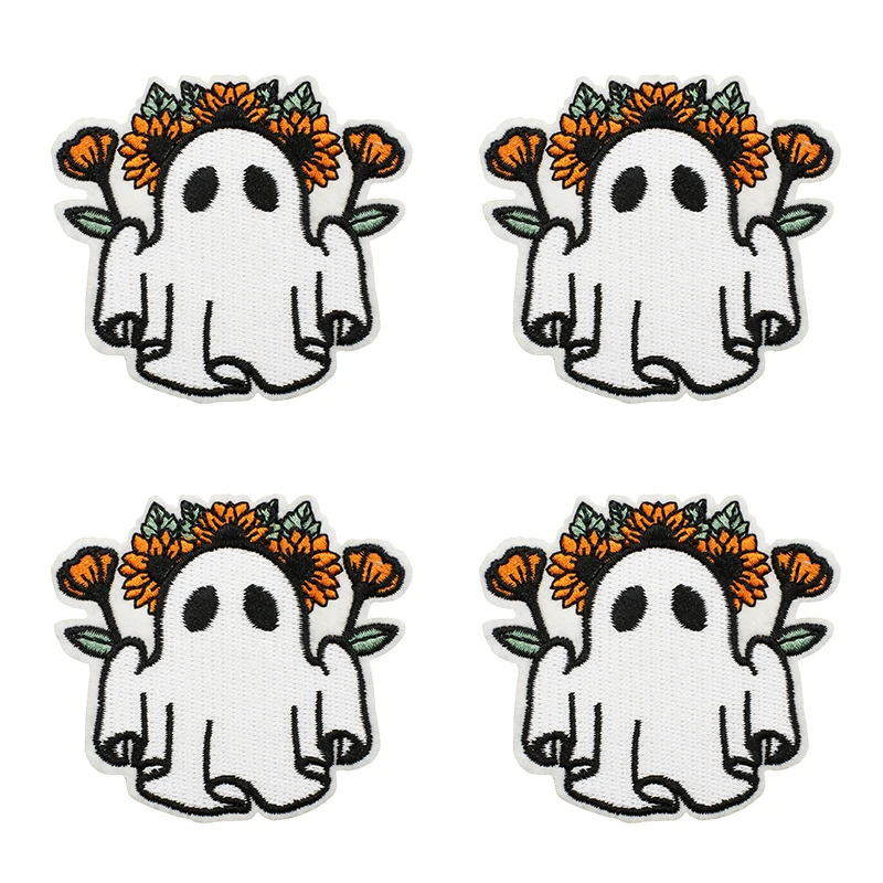 Parche táctico bordado termoadhesivo calabaza fantasma Halloween - imagen 4