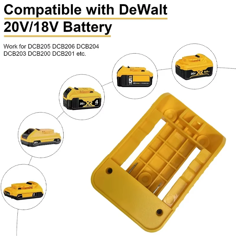 DeWalt 18V adaptador cargador USB-C para cinturón de trabajo - imagen 4
