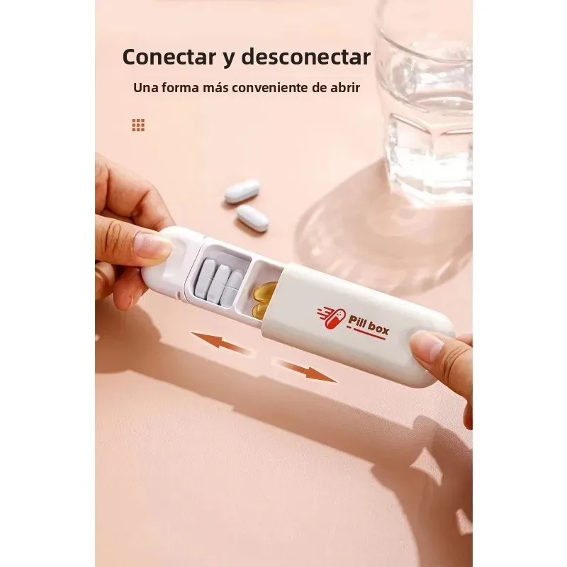 Pastillero portátil pequeño para pastillas de un día - imagen 2