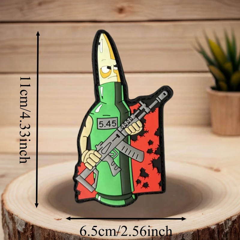 Warrior Bullet Parche táctico MOLLE PVC volumétrico