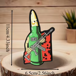 Warrior Bullet Parche táctico MOLLE PVC volumétrico