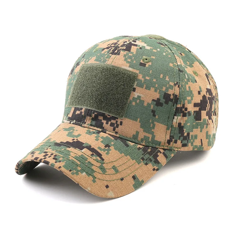 Gorra con espacio para parches de gancho y bucle