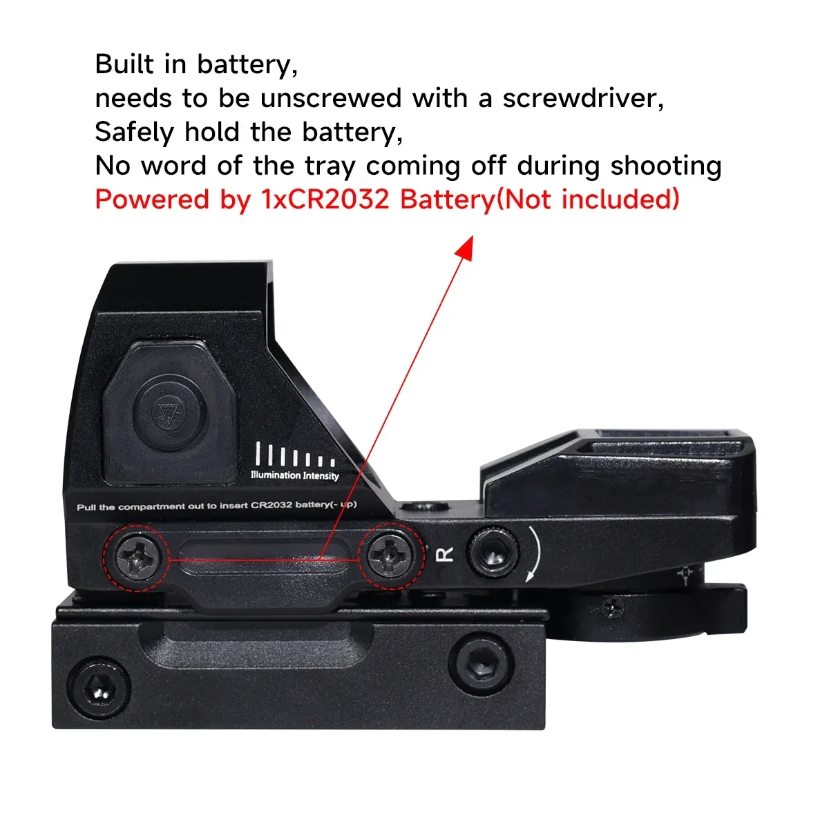 Mira Punto Rojo HD101AJ Táctica Compacta Ajustable para Rifle - imagen 4