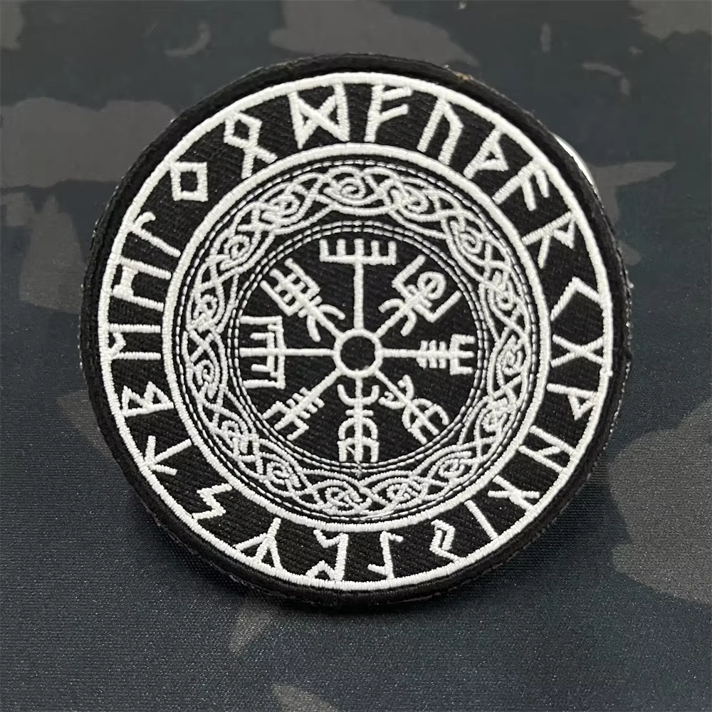 Parche bordado árbol de la vida táctico vikingo MOLLE para ropa - imagen 3