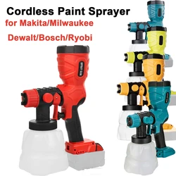 Pistola de pintura inalámbrica para vallados, muebles y hogar