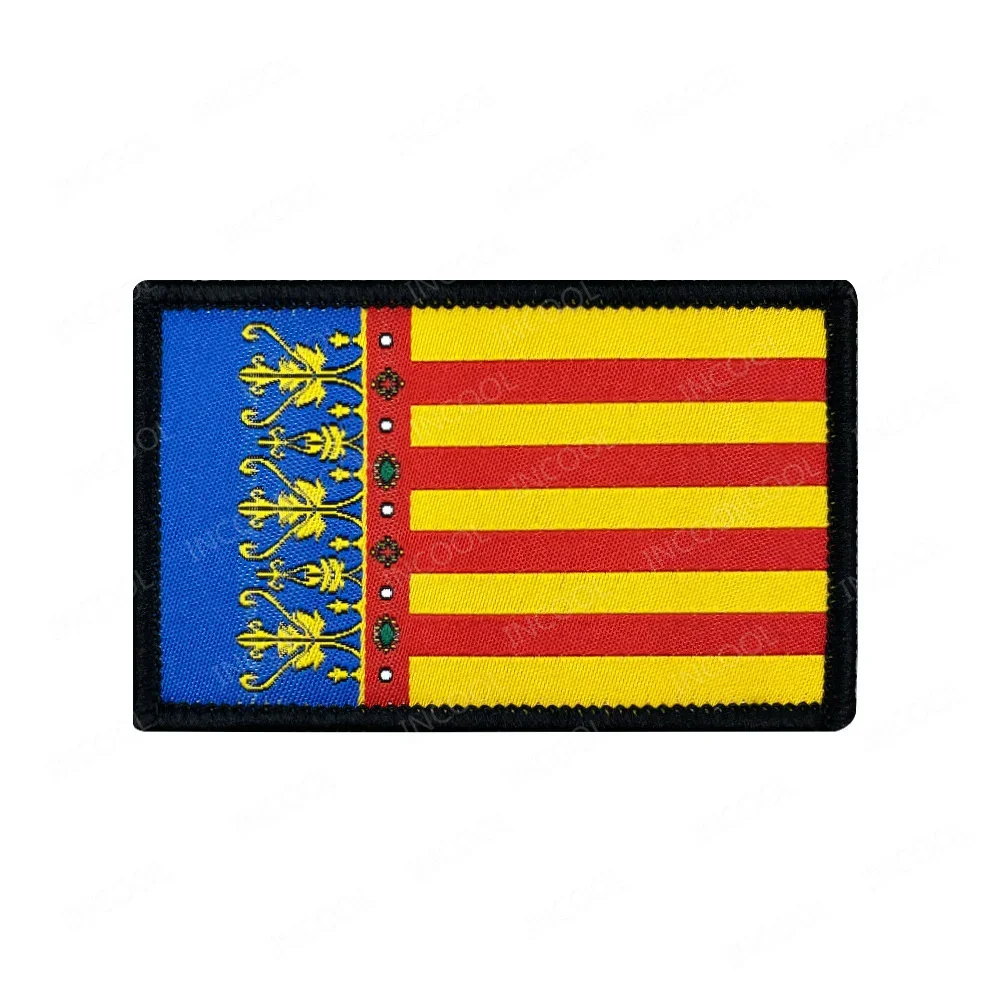 Parche bordado banderas regiones españolas - Brazalete para ropa - imagen 3