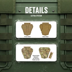 Protector táctico zona íntima con plataforma MOLLE y funda