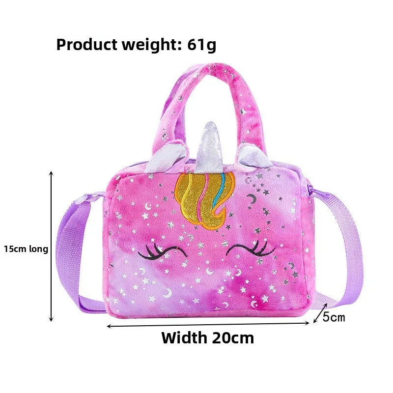 Bolso bandolera felpa unicornio tie-dye – Para niñas - imagen 3