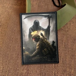 Parche táctico gancho y bucle Grim Reaper fantasía oscura para mochila