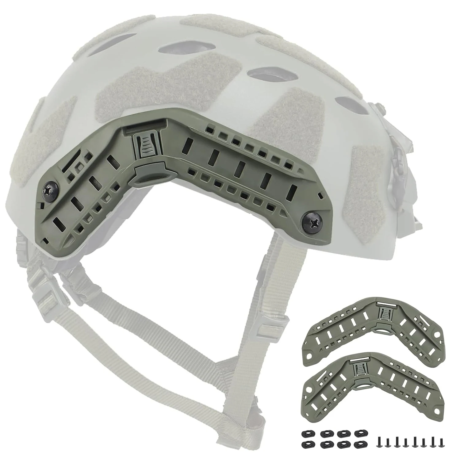 Rieles laterales ARC para casco FAST – Montaje táctico - imagen 4