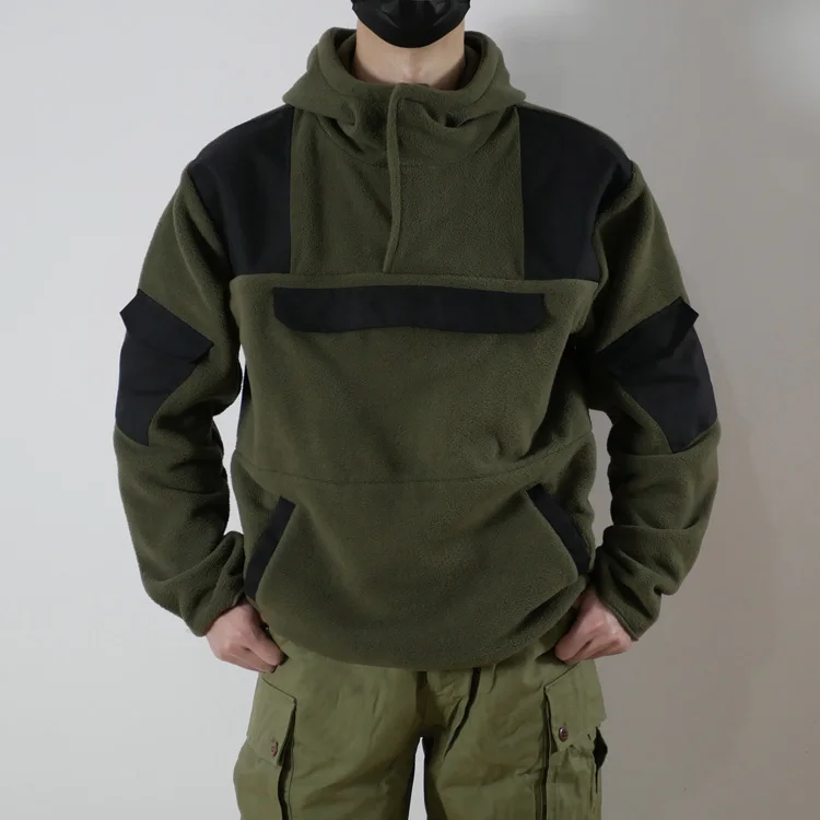 Sudadera con capucha y cierre frontal