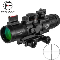 FIRE WOLF mira telescópica táctica réflex para caza, rifle y airsoft