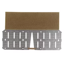 Panel táctico MOLLE horizontal para portaplacas con cordón elástico