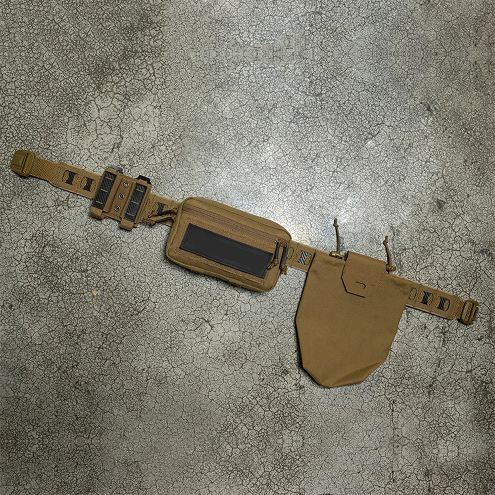 Cinturón táctico MOLLE Airsoft desmontable con bolsos porta-cargadores - imagen 5