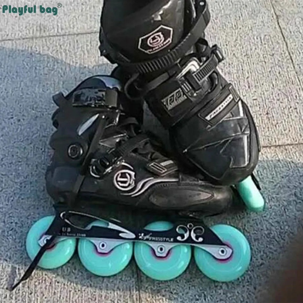 Ruedas de patín en línea turquesa 82A de 80mm