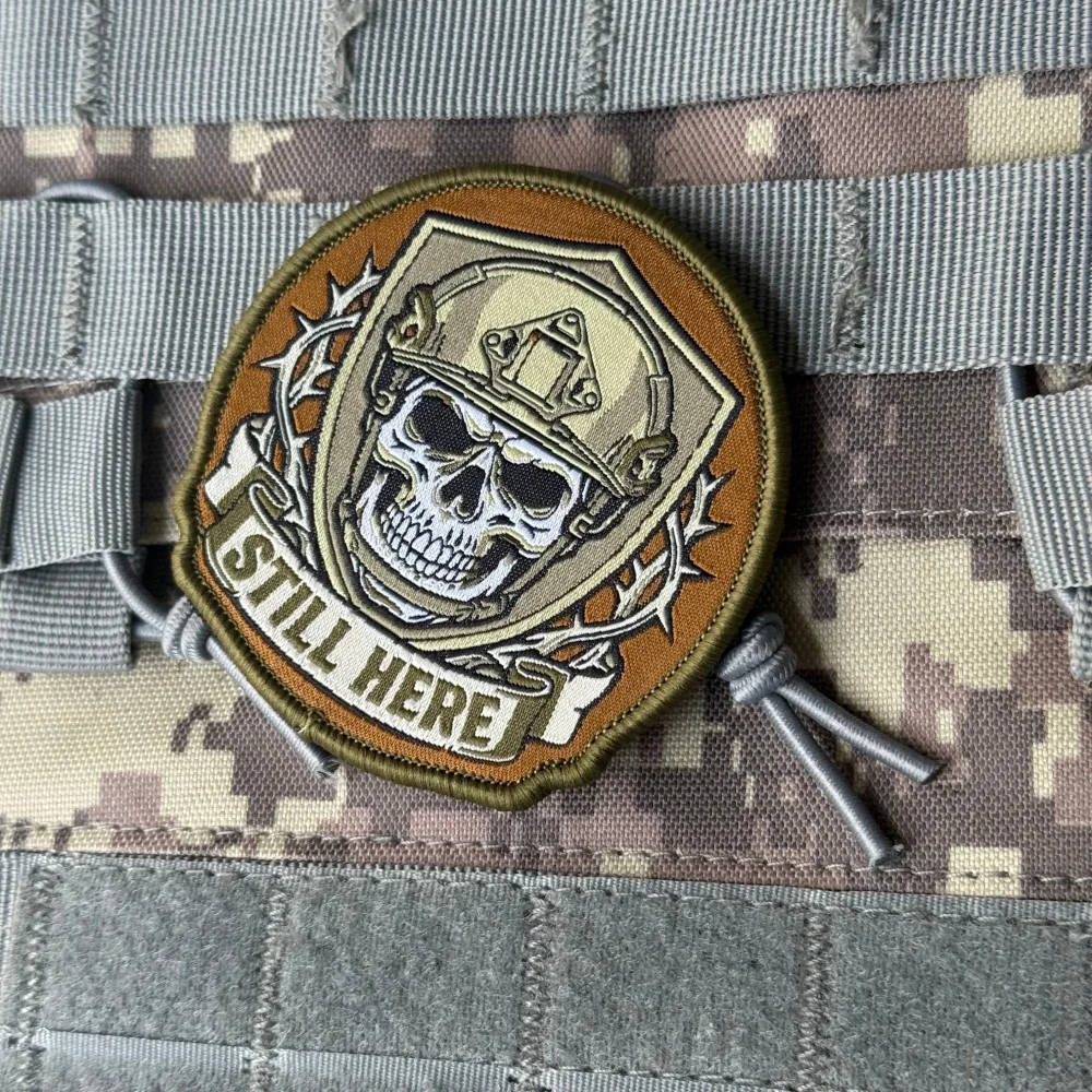 Parche bordado para mochilas militares y de exterior