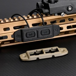 WADSN soporte interruptor linterna táctica para riel M-LOK Mod botón