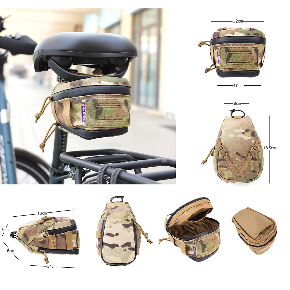 PEW TACTICAL Bolsa de sillín impermeable para bicicleta montaña
