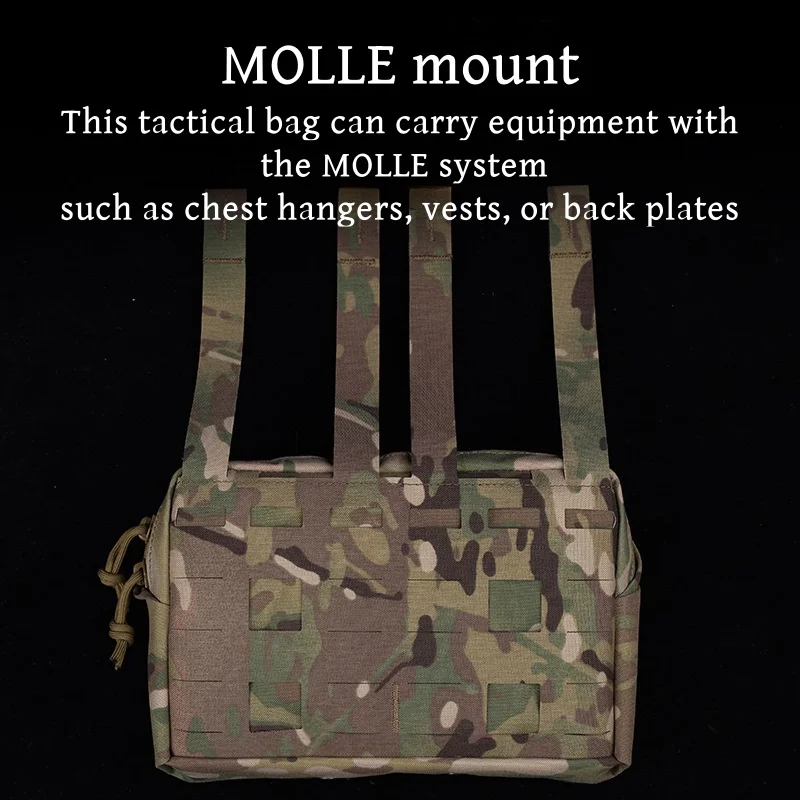 Bolsa táctica MOLLE EDC de nailon para cintura y mochila - imagen 2