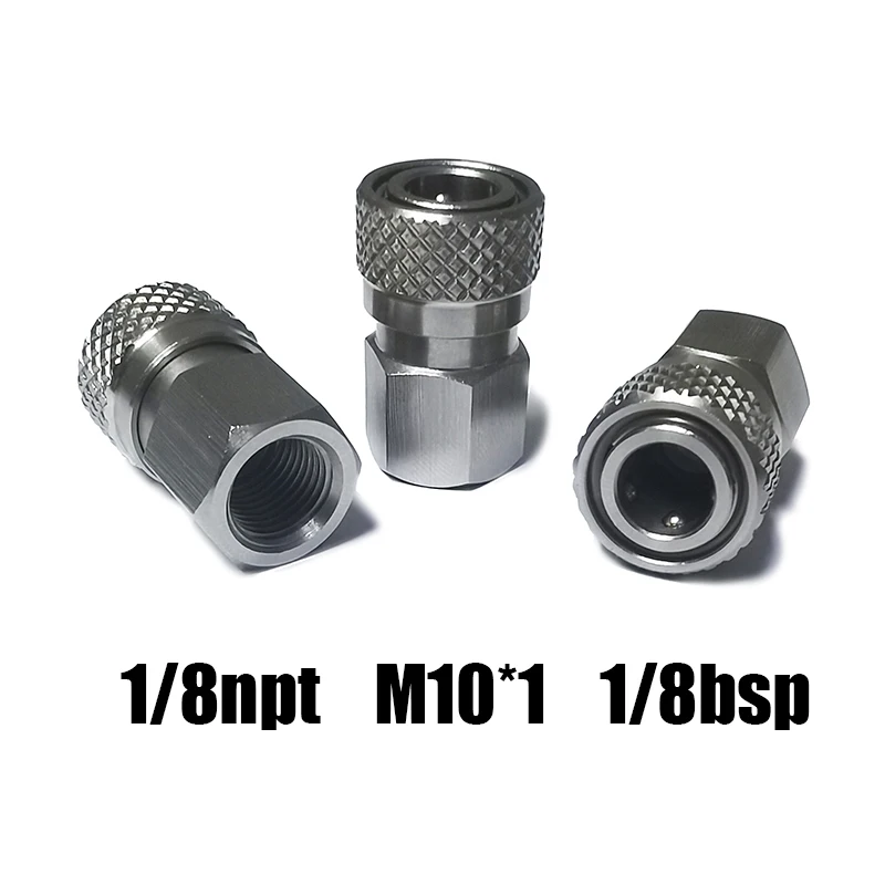 Adaptador desconexión rápida HPA macho hembra boquilla relleno presión - imagen 3