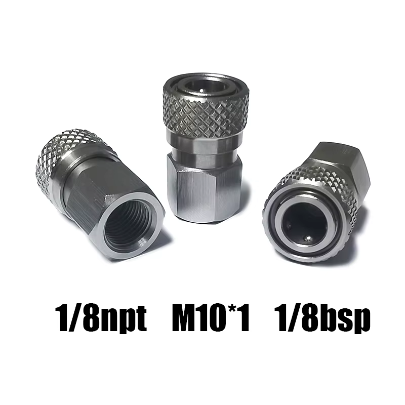 Adaptador desconexión rápida HPA macho hembra boquilla relleno presión - imagen 3