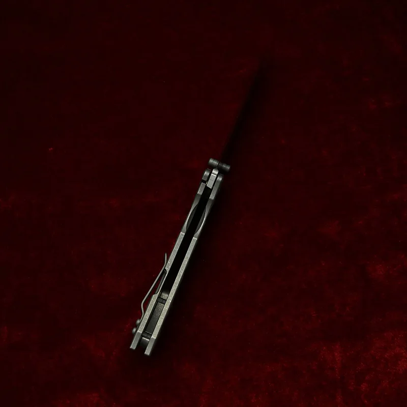 LEMIFSHE Mac2 Navaja plegable EDC de titanio y acero MagnaCut - imagen 5