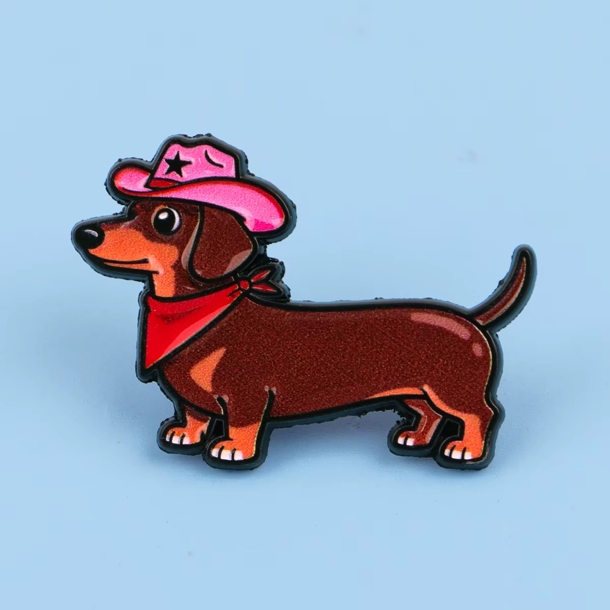 Dachshund pin frontal