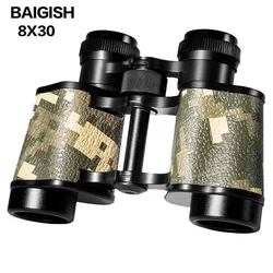 Binoculares Baigish camuflados metálicos con prisma Bak4 y FMC