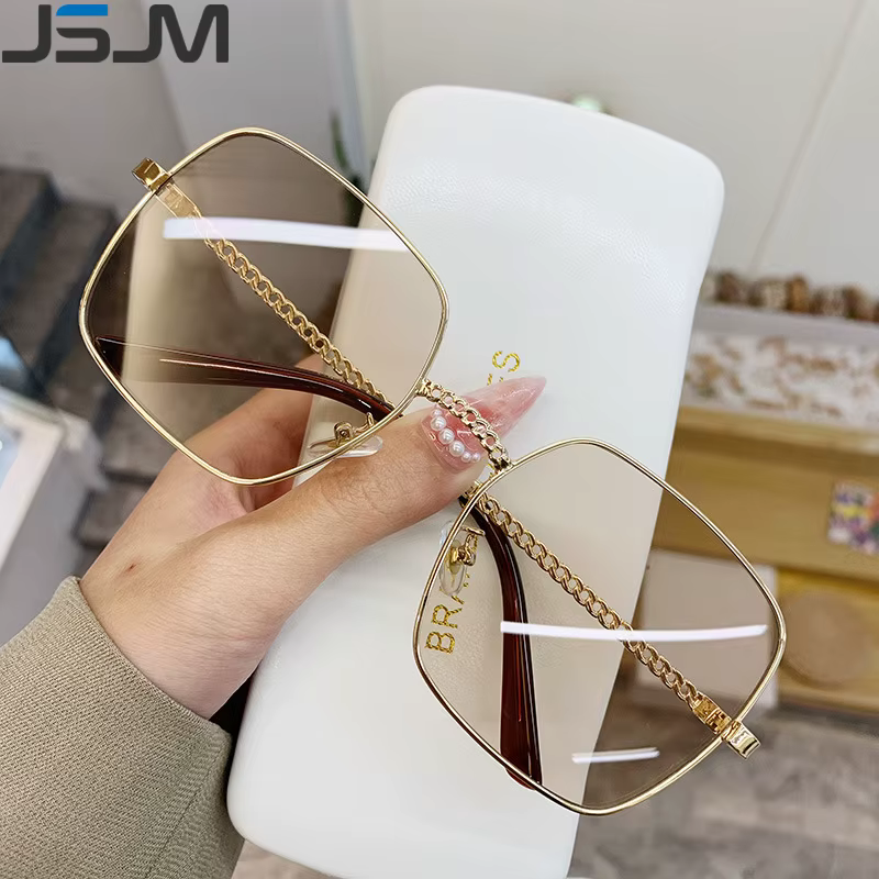 JSJM Gafas de Sol Tácticas Mujer Montura Grande Metal UV400 - imagen 5