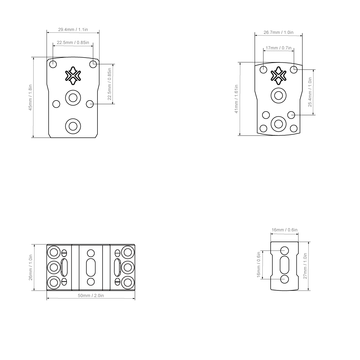 Montaje sobre visor monotubo