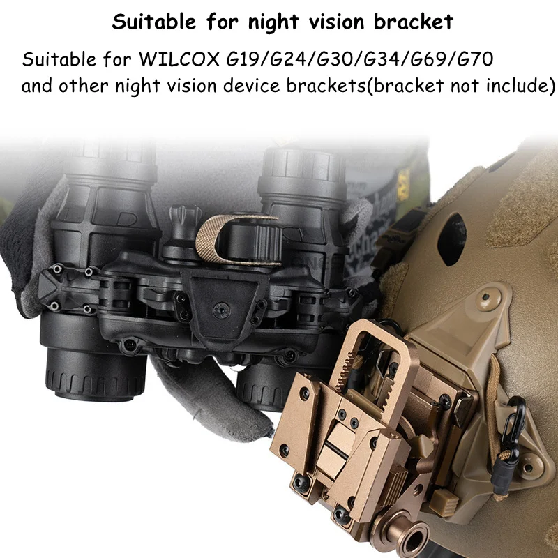 Simulador Binoculares Tácticos DTNVS NVG – Visor Nocturno Abatible para Airsoft - imagen 4