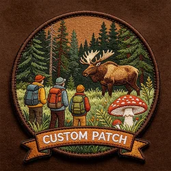 Parche bordado táctico vintage termoadhesivo para mochila y gorra