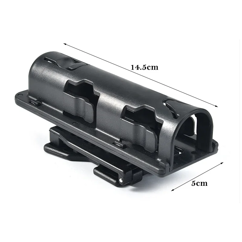 Funda soporte giratoria 360° bastón telescópico negro táctico defensivo