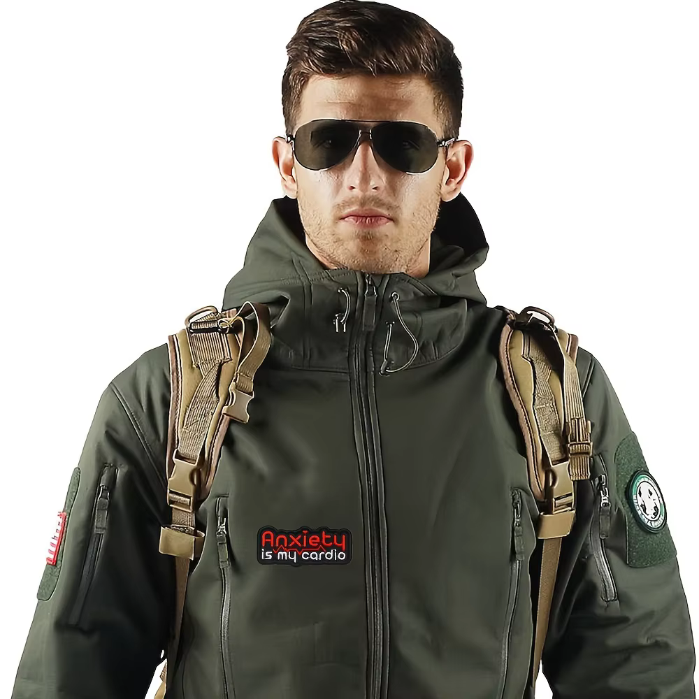 Parche Velcro táctico humor ansiedad - meme para mochilas MOLLE - imagen 2