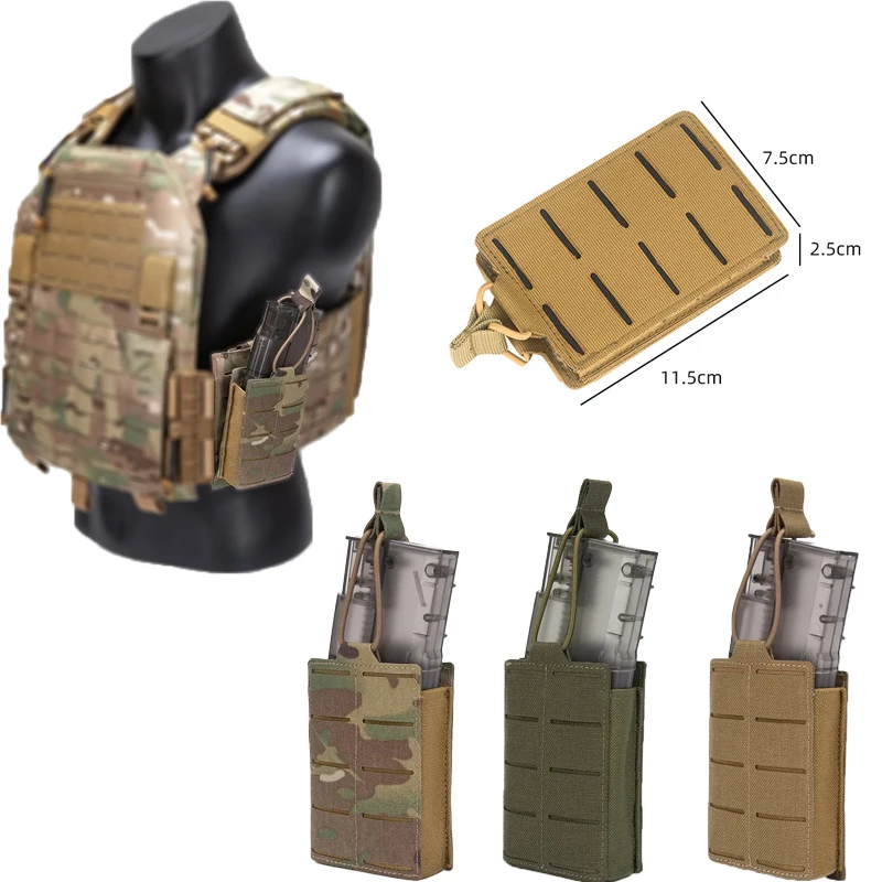 Funda táctica LSR portacargador MOLLE individual corte láser AR