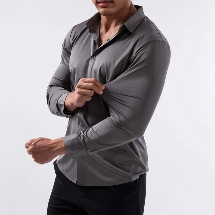 Camisa elástica táctica transpirable manga larga resistente a abrasión - imagen 2