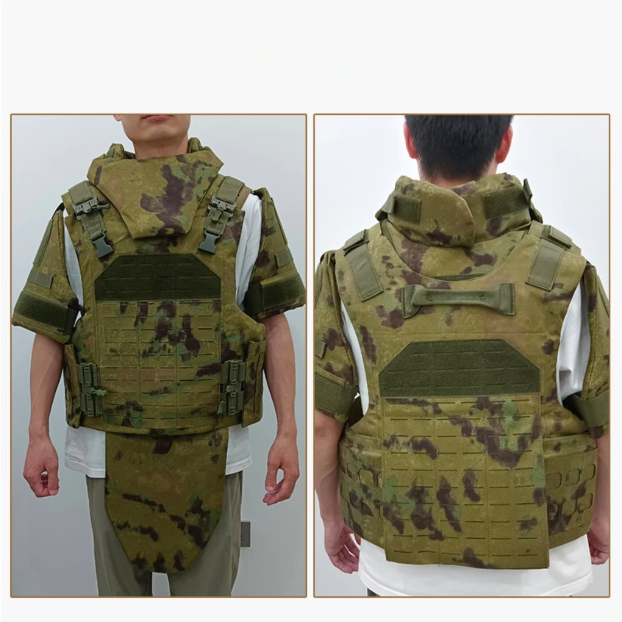 Armadura corporal táctica pesada con MOLLE y protección total - imagen 5