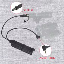 Interruptor de presión remoto táctico para linternas PEQ DBAL M300 M600
