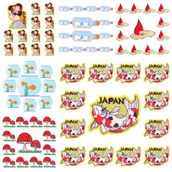 Prajna parches anime japonés bordados para ropa