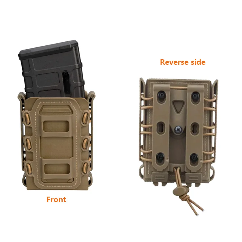 Bolsa táctica MOLLE para cargador de rifle con abrazadera