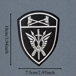 OMON Rosguardy PFO Parche táctico bordado gancho y bucle, insignia