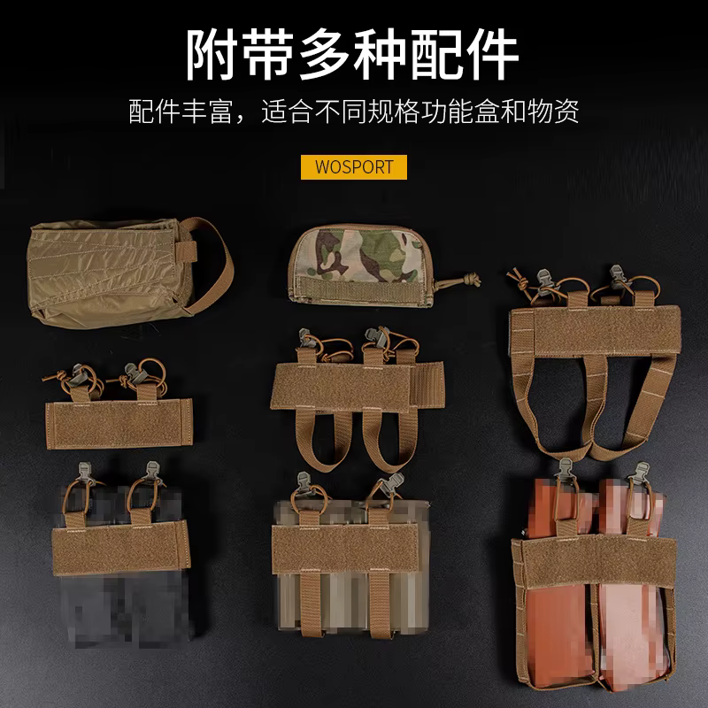 Arnés táctico de pecho UW multiusos con bolsa para radio desmontable - imagen 5