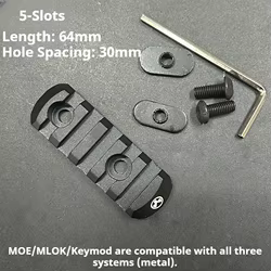 Riel Picatinny MOE/M-LOK/Keymod 20mm panal para armas tácticas