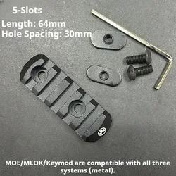 Riel Picatinny MOE/M-LOK/Keymod 20mm panal para armas tácticas